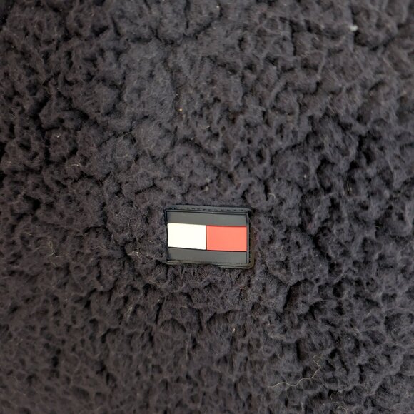 Tommy Hilfiger Women's Sport Sherpa 1/4 Zip Pullover | Navy, Size Medium - Picture 4 of 10